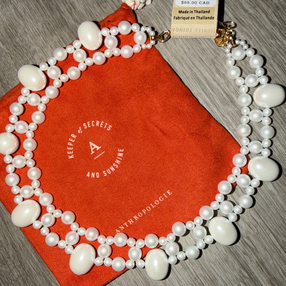 Anthropologie layered assorted pearl Necklace - Picture 9 of 9